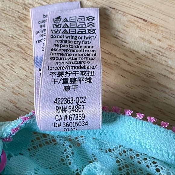 New! Victoria's Secret Waterfall Tease Lace Unlined Demi Bodysuit 47410 - Picture 12 of 14